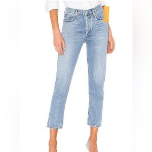 Ágolde - Riley high rise straight crop, size 25.